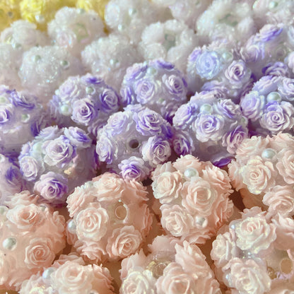 Rose Flower Ball Luminous Fancy Beads