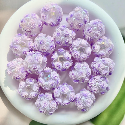 Rose Flower Ball Luminous Fancy Beads
