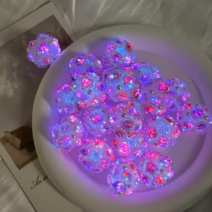 Rose Flower Ball Luminous Fancy Beads