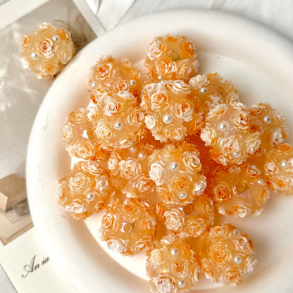 Rose Flower Ball Luminous Fancy Beads
