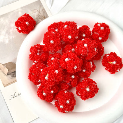 Rose Flower Ball Luminous Fancy Beads